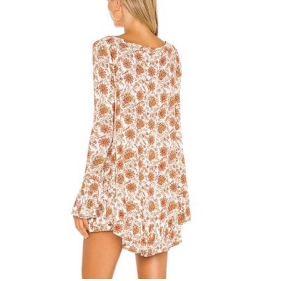 Free People Olivia Floral Bell Sleeves Tunic Top - Picture 2 of 6